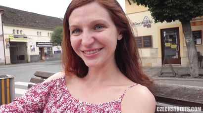 Gorgeous Redhead Babe Lina - Public Orgasm - Arian joy