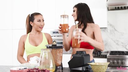 Nicole Doshi's Post-Sweat Passion Ignites Fiery Heat