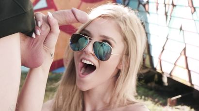 Kali Roses' Rip Passion Ignites Blonde Outdoor Intense Heat