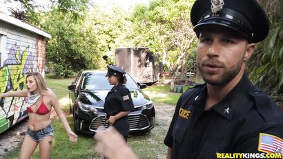 Carolina Sweets' Wild Outdoor Bondage in a Sneaky Escape