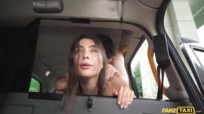 Alisa Horakova's Wild Blonde Passion in a Hot Taxi Affair