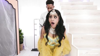 Yasmina Khan Charms in Wild Interracial Desi Encounter