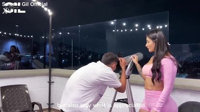 Neighbor's Wild Show in a Steamy Amateur Starry Tale