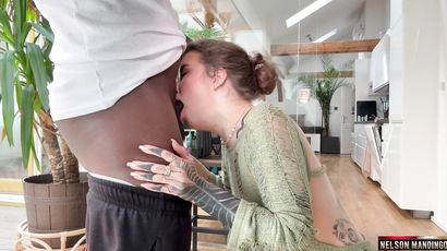 Eden Ivy Surrenders to Interracial Throat Passion Heat