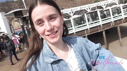 Sia Wood Seduces with Petite Brunette Malibu Charm