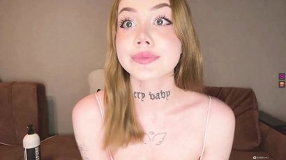Relish Nancyyyyyy's Busty Brunette Charm in a Homemade Tease