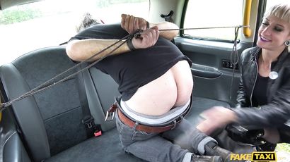 Dominatrix's Power Turns Wild in Fake Taxi Seduction