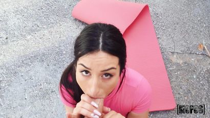 Annie's Wild Yoga Passion in a Ripped Pants Affair
