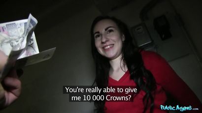 Brunette Takes A Stranger's Hot Cumshot Thinking He's A Talent Agent 1